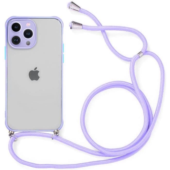 Coque de Protection - PROSHOP - iPhone 13 Pro Max - Rigide - Violet - Semi-Transparente