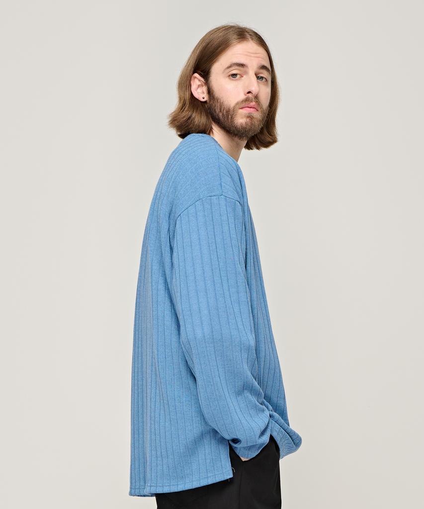 CARGOBROS Cb Ribbed Round Over Knit (Blue)