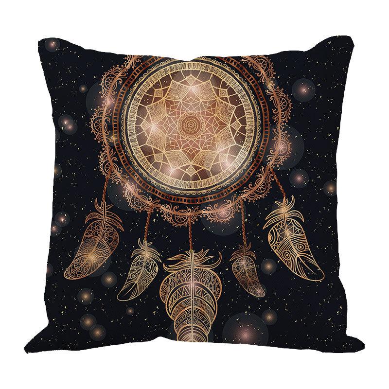 

Dreamcatcher Printed Bay Window Decoration Pillow Case Car Waist Pad Pillow Sofa 45 * 45 without core
