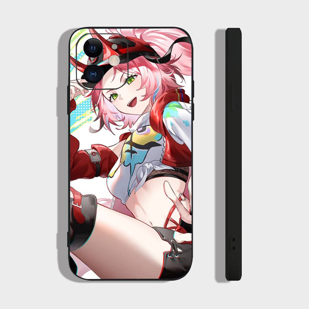 

Анимированный чехол для телефона Rapa из игры Honkai Star Rail для iPhone 17 Air 16 15 14 13 Pro Max 11 12 Черный силиконовый чехол IPHONE 14PLUS