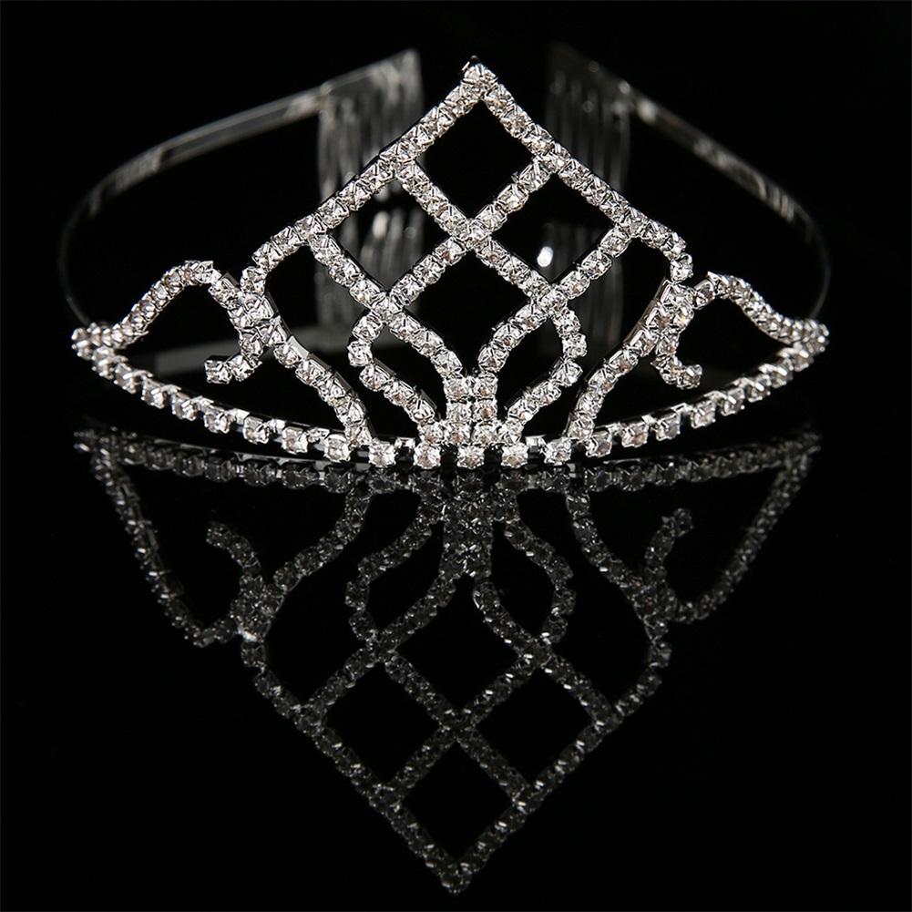 Блестящая женская принцесса свадебная корона свадебный хрустальный венец головной убор — фото 6