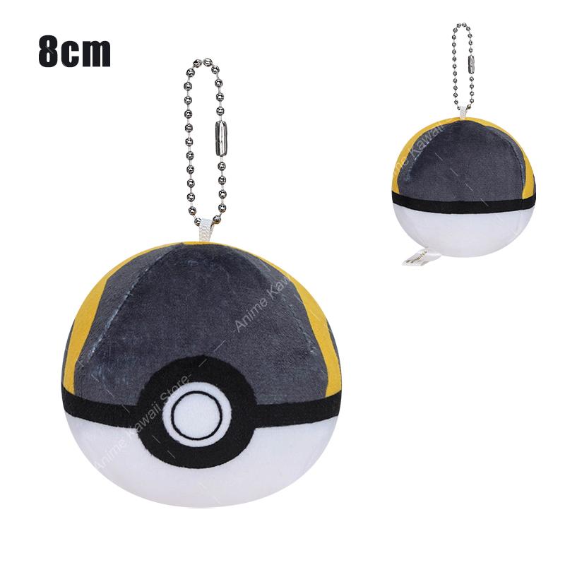 Kawaii Master Ball Great Ball Ultra Ball Poké Ball Plush Toys Ball Soft Stuffed Cartoon Backpack Pendant Decoration Toy