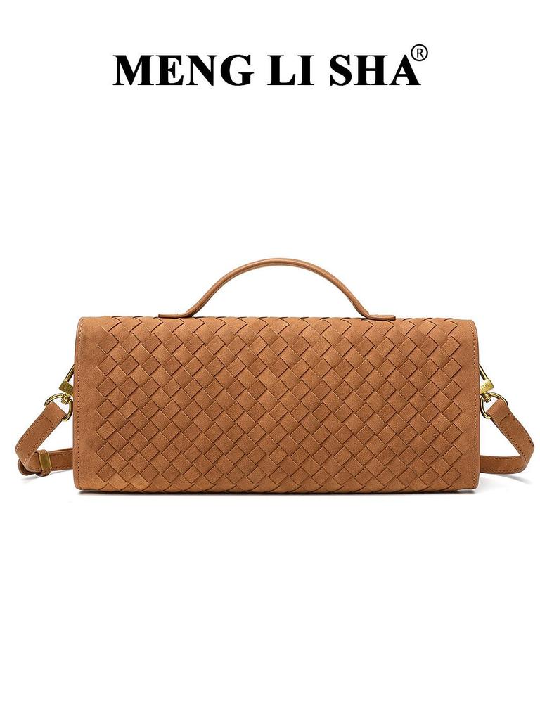 New Suede Hand-Woven Crossbody Shoulder Bag - Versatile Autumn/Winter Handbag