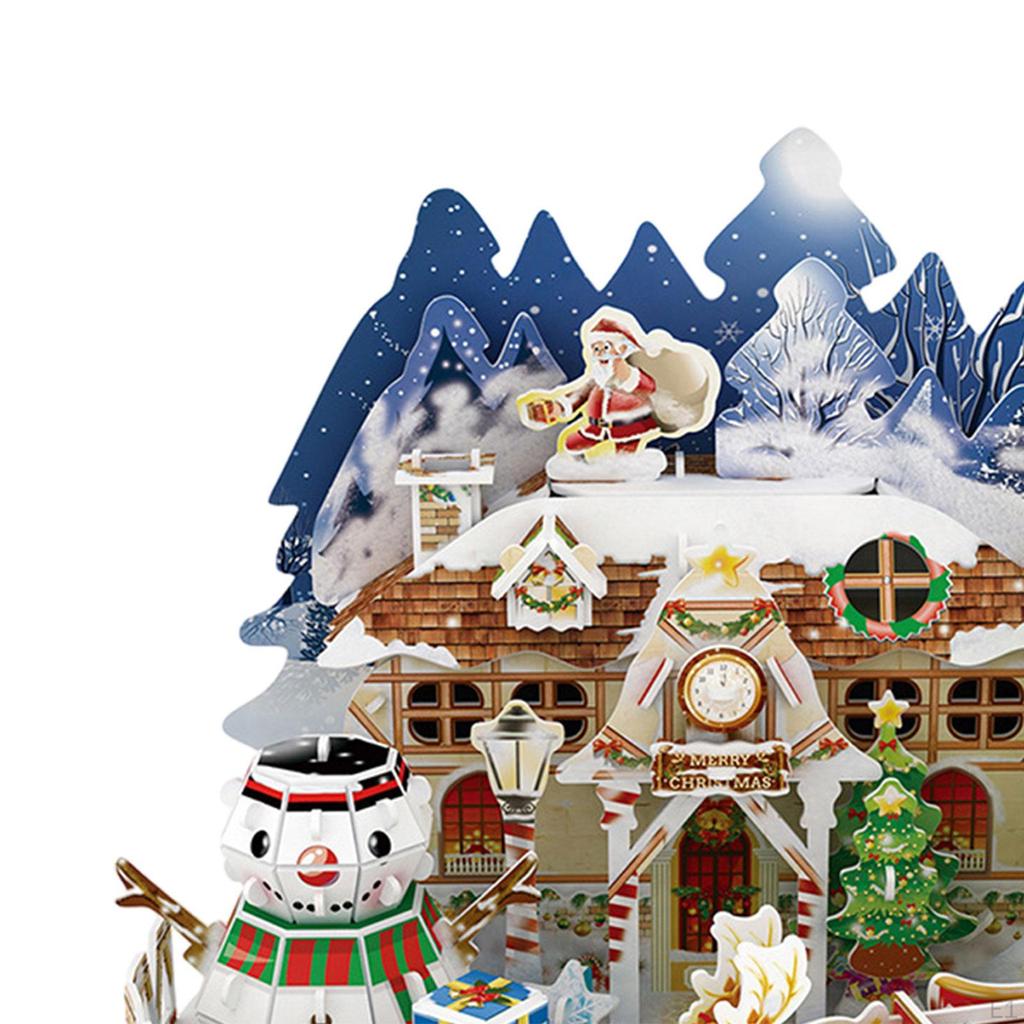 Model de Casă de păpuși Puzzle de Crăciun pentru adulți Copii Băieți Decorare acasă