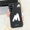 For Realme C71 2025 Case RMX5303 Cover Cute Lucky Initial Letters Soft Silicone Lens Protective Covers For RealmeC71 C 71 Bumper