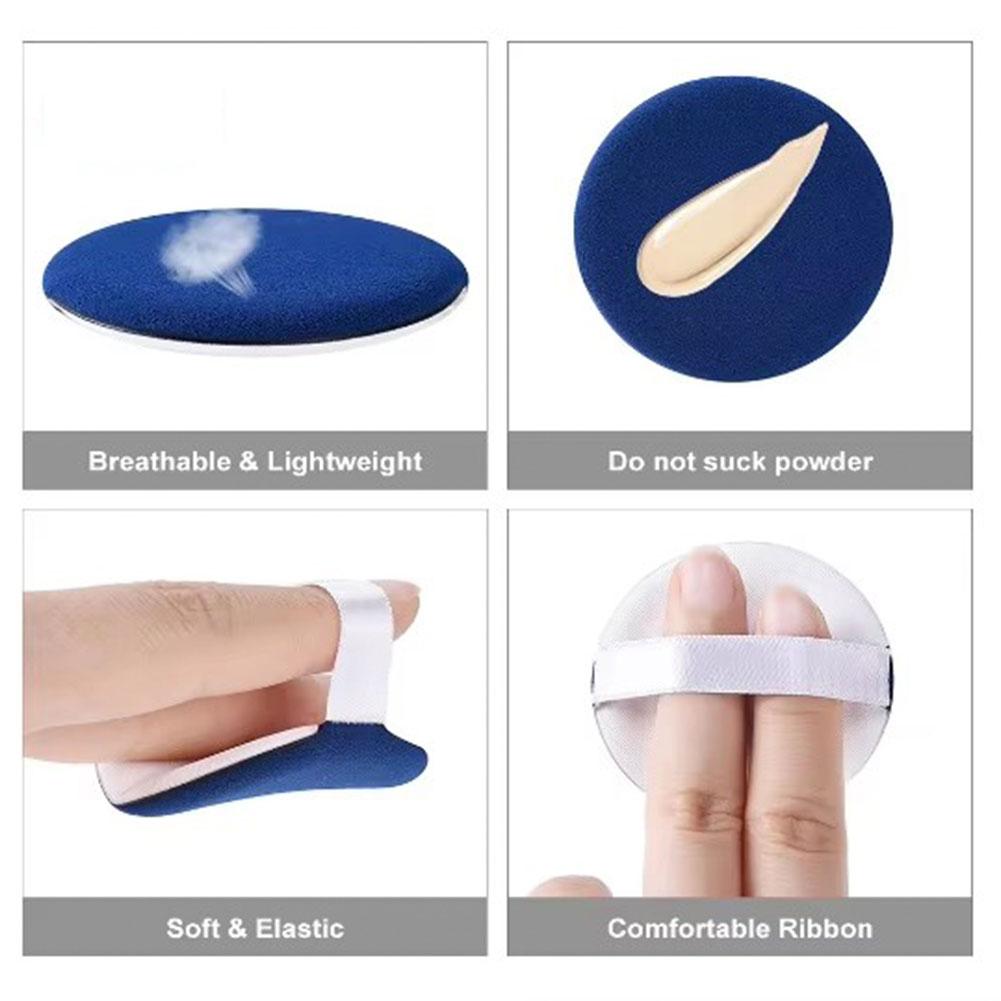 5pcs Smooth Cosmetic Puff Facial Powder Puff Soft Makeup Foundation Sponge Cosmetic Air Cushion Pad Beauty Tool for Girl Women