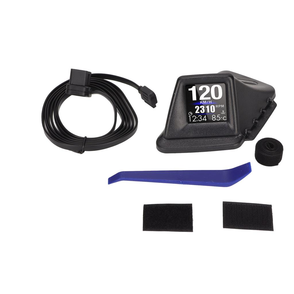 Black Car HUD Display Multifunction Dual Mode OBD GPS HUD Gauge 4 Alarm for Vehicle