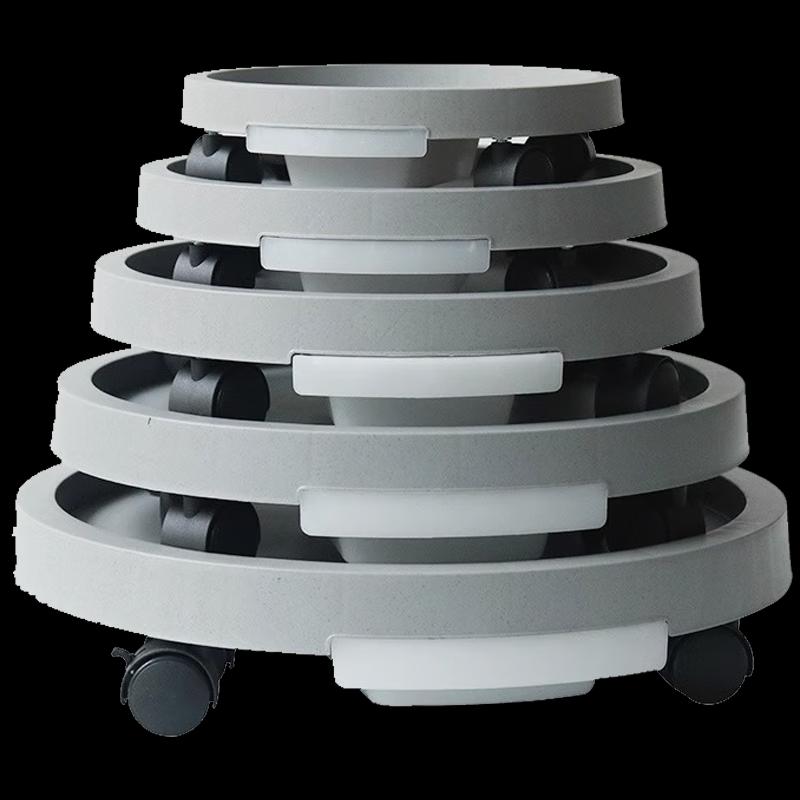 Mobile Plant Pot Caddy Tray with Universal Wheels