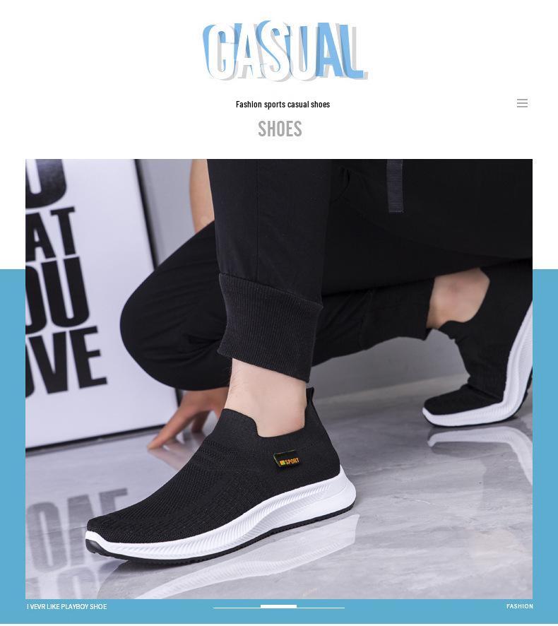 2025 Spring/Summer Breathable Mesh Slip-On Casual Sports Shoes