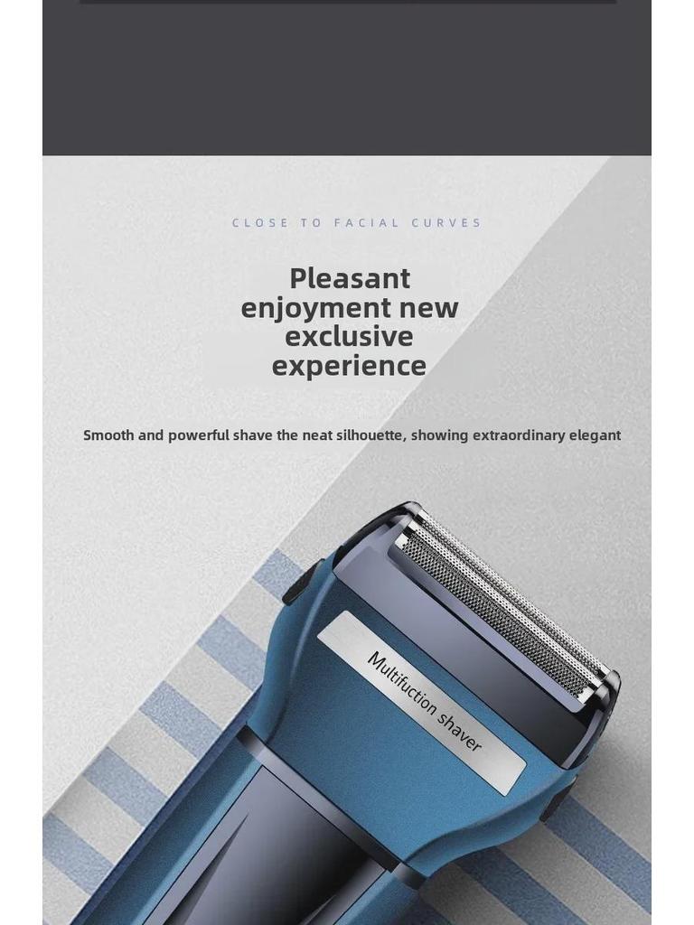 Fenite FS-877 Multi-Function Shaver: Electric Beard Trimmer, Haircut, Nose Hair Trimmer with Digital Display