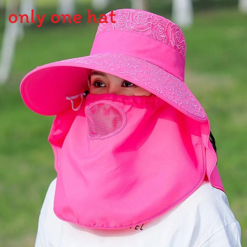 Sun Protection Widebrim Hat For Women With Breathable Cotton Polyester Fabric Summer Sunshade Cap For Gardening And Cycling