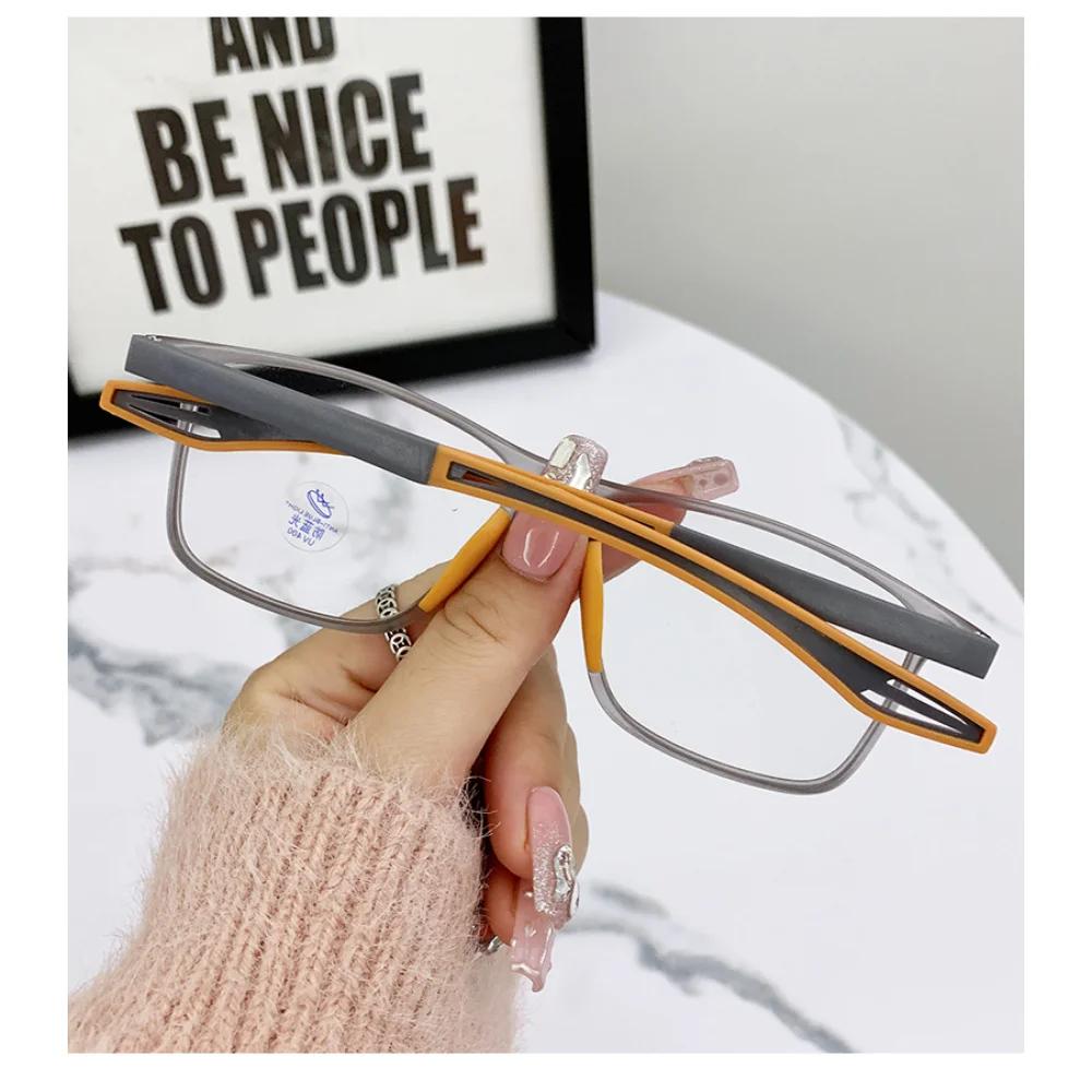 Unisex Ultralight Silicone TR Sports Myopia Glasses Anti Blue Light Men Basketball Anti-Shedding Eyewear Prescription Eyeglasses