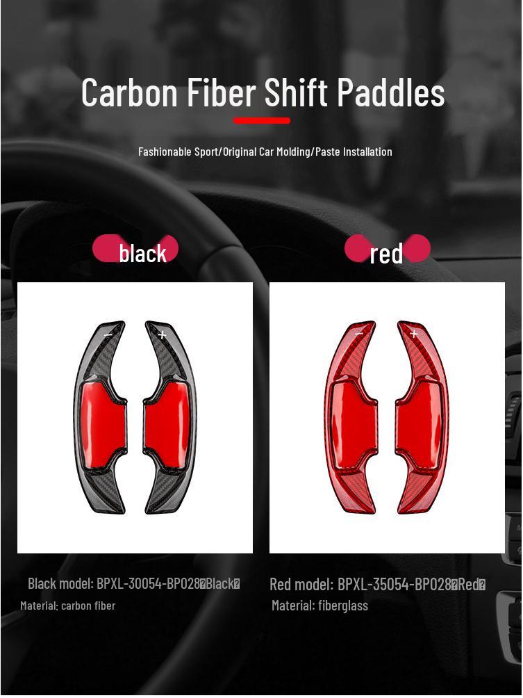T-Carbon Carbon Fiber Shift Paddles for Ford Mustang 2425 Steering Wheel Extension