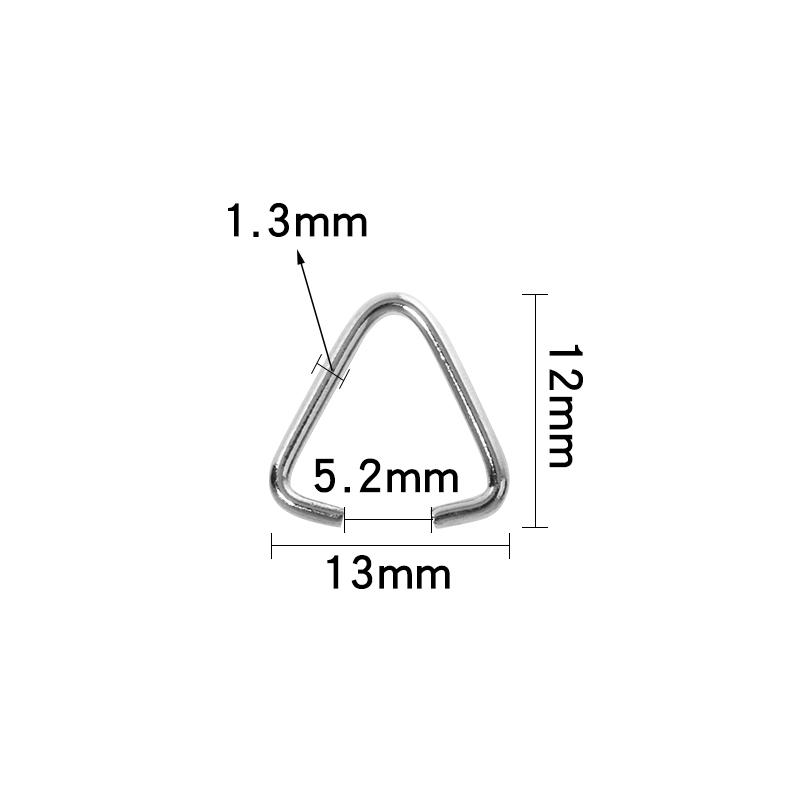 50-200pcs Triangle Clasps Buckle Metal Open Jump Rings Loops Split Rings Connectors For DIY Jewelry Making Accessories Wholesale