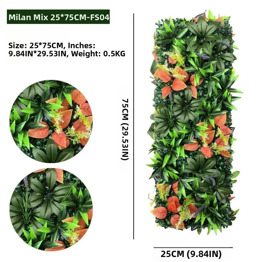 Realistic Artificial Plant Grass Wall Ivy Vibrant Greenery Faux Jungle Grass Panel Rattan Leaves Branches