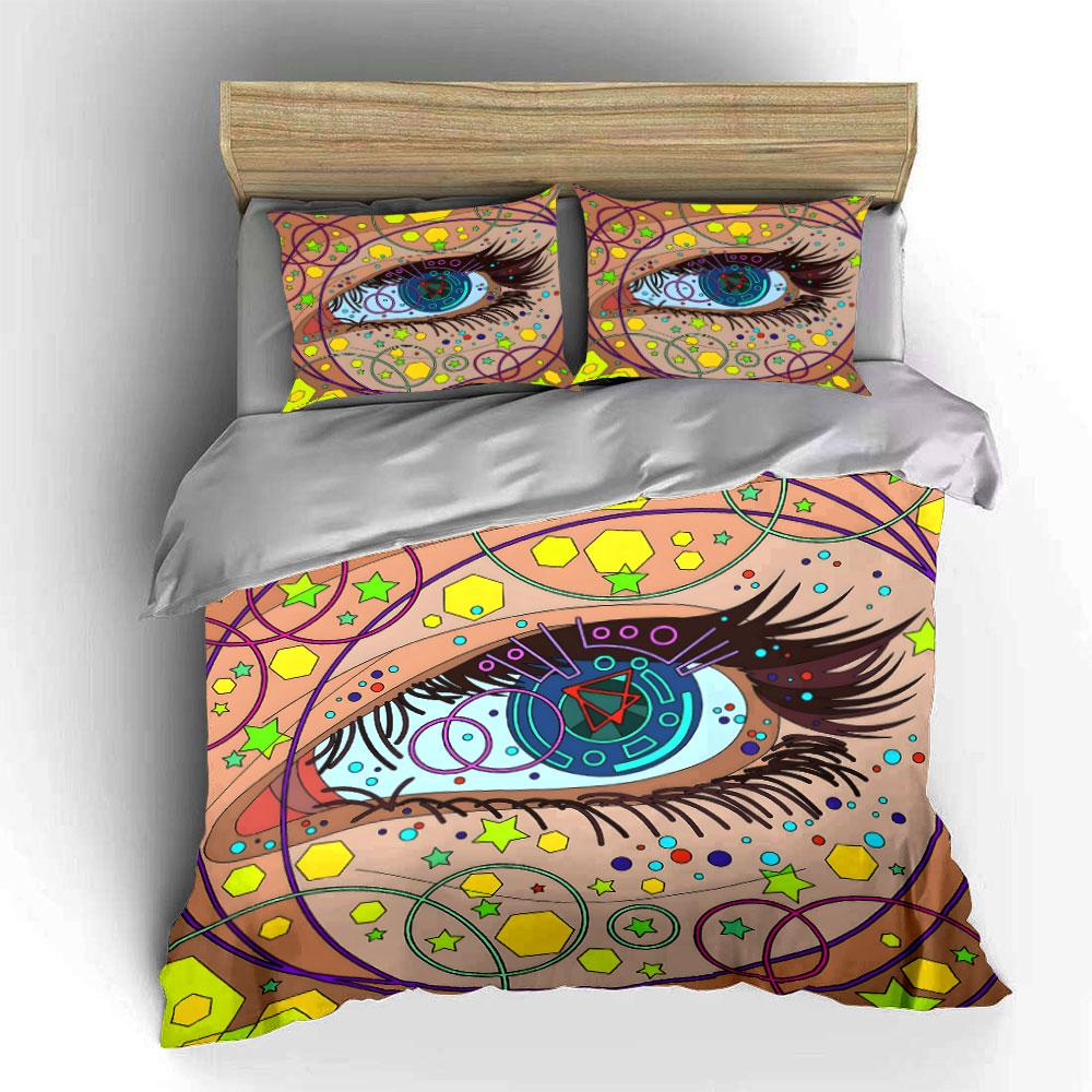 "Cosmic Gaze of Wonder" Bedding Sets Duvet Covers Pillowcases(1* Duvet Cover 2* Pillowcases Without Duvet Insert)
