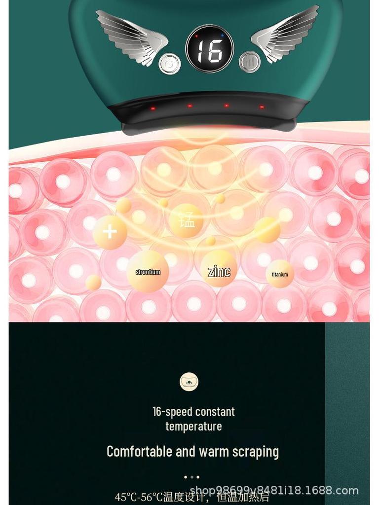 Smart Electric Gua Sha Tool: Bianstone Facial and Body Scraping for Beauty and Face Lifting with Heat Therapy.