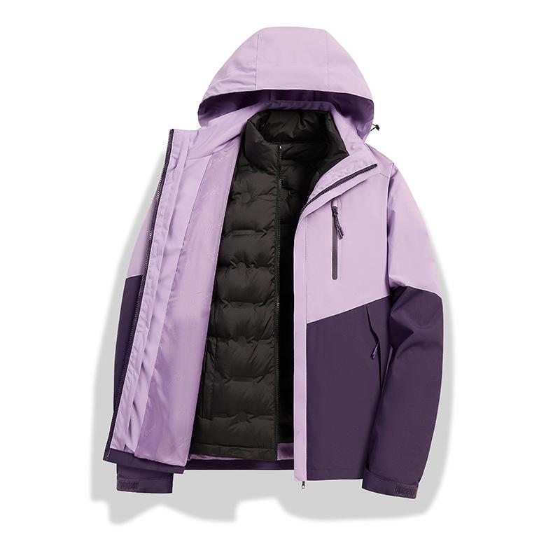 Autumn/Winter 2024 High-End Windproof Jacket with Three-Proof Fabric & 90% White Duck Down Liner for Couples
