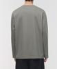 MUSINSA STANDARD Silket Relaxed Crew Neck Long Sleeve T-Shirt [Khaki Gray]
