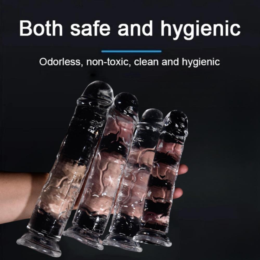 Realistic Dildo 7 Size Jelly Penis Suction Cup Dildo Female Masturbator Clitoral Stimulator Big Dick Lesbian Sex Toys For Women