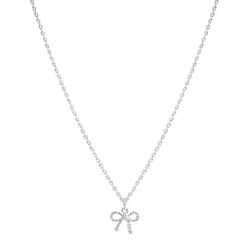 Green [925 Silver] Un.silver.181 / Ribbon Necklace