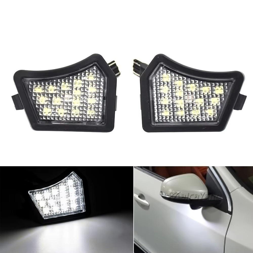 2Pcs White Light LED Welcome Lamp for Suitable for Volvo S60 S80 V50 V70 XC70 XC90 Jaguar XJ
