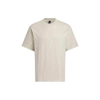 adidas Drop Shoulder Sleeve T Shirt Unisex Beige IP4978