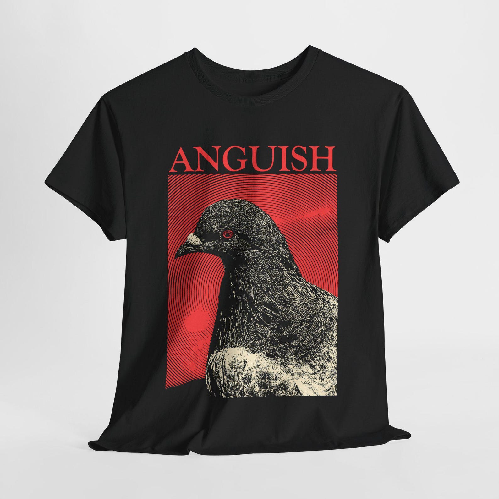 Anguish Pigeon Top Text Version T-Shirt 4XL
