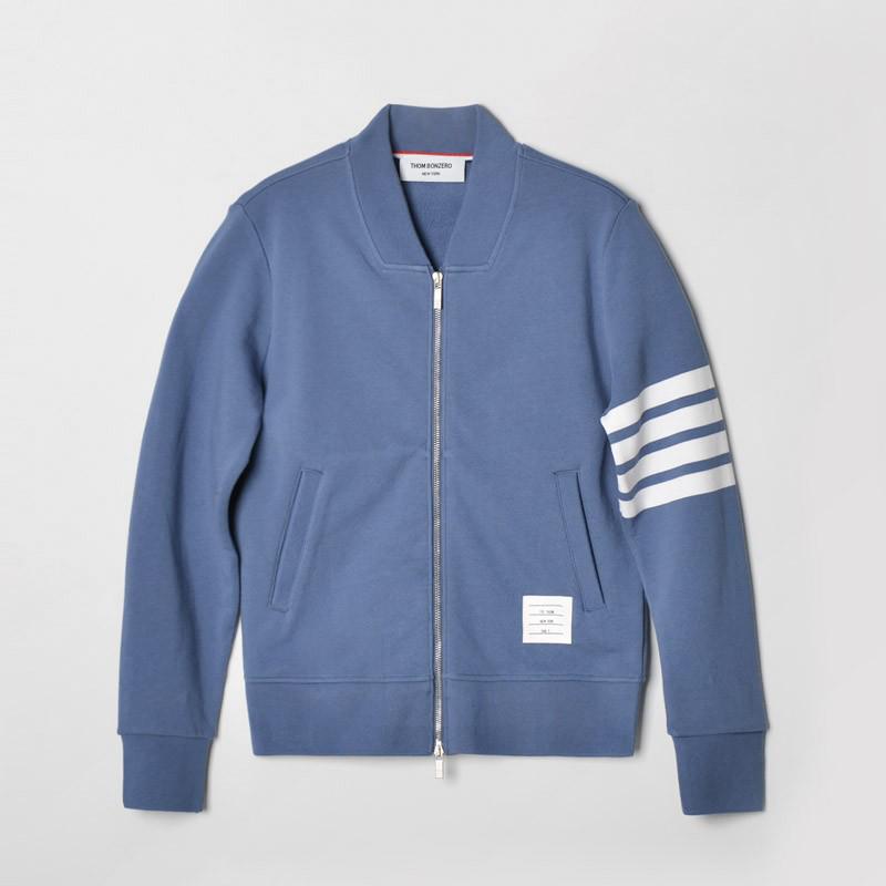 

Модная куртка-бомбер с V-образным вырезом и четырьмя полосками - Мужская повседневная верхняя одежда 1/M