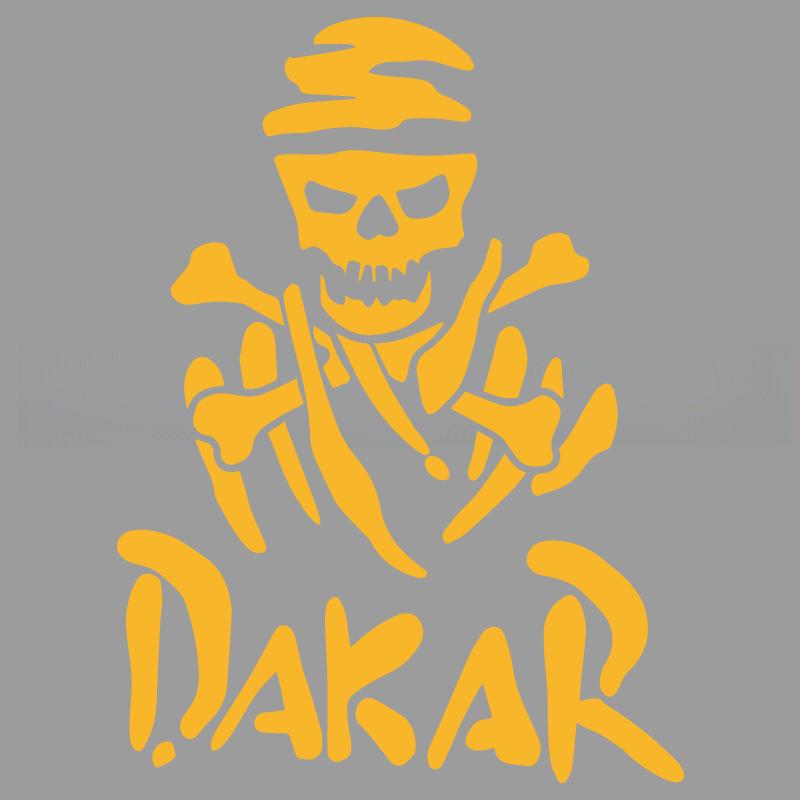 Çizgi film hayranları ve sevenler için havalı kuru kafa çerçevesi Dakar yaratıcı&komik çıkartmalar, araba kamyon motosikletler ve dizüstü bilgisayarlar için yüksek kalite