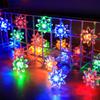 1M10LED LED Christmas String Lights Xmas Ornaments Battery Version Icicle String Lights Window Stars Light Party Decor