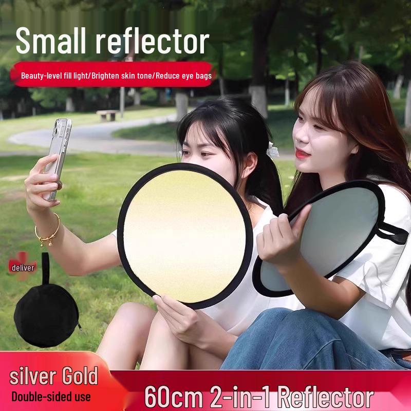 Mini Foldable Reflector & Fill Light Board for Outdoor Photography and Selfies