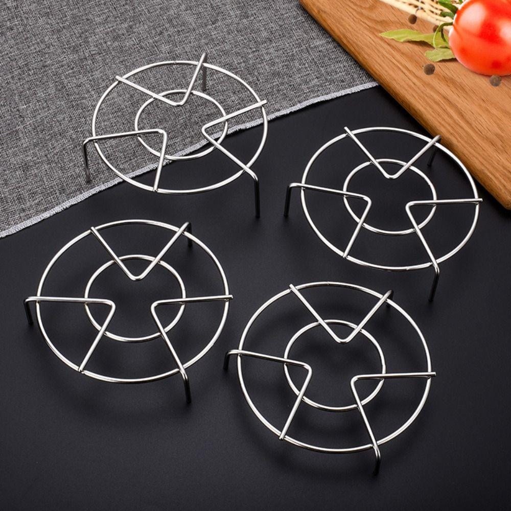 Stainless Steel Cookware Heat Resistant Kitchen Trivet Stand Steamer Steaming Tray Egg Steamer Rack