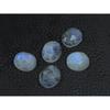10X12MM Natural Rainbow Moonstone Checker Cut Oval Cabochon Gemstone 5PcsLot C-1769