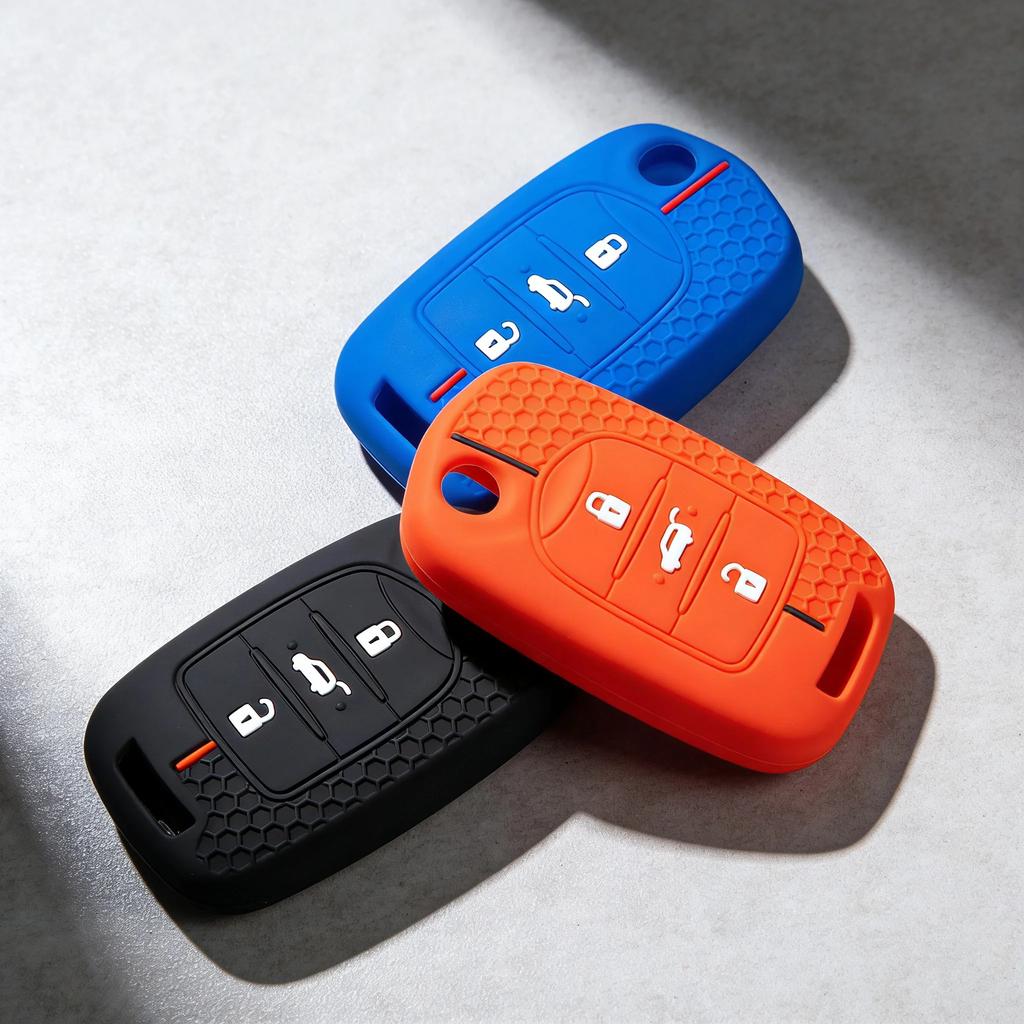 Silicone Car Key Case for Chevrolet N400 Tornado Glory V Baojun 510 560 630 730 EV Rubber Remote Cover Shell Protector Accessory