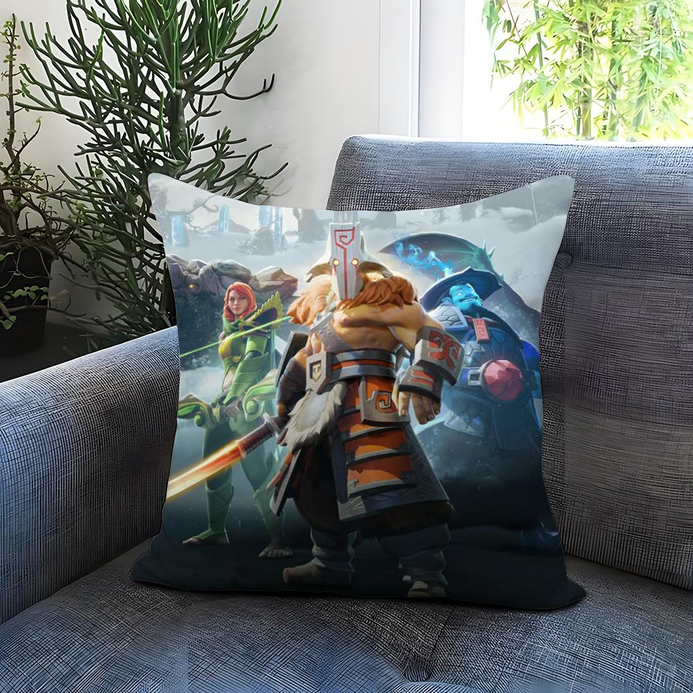 Hot D-DDota 2 Cushion Cover Comfortable Reversible Pillow Cover Ideal for Car Sofa Bedroom & Beyond