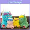 Adorable Long-haired Monster Plush Pillow For Girls Cute Sofa Toy In Soft Colors