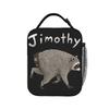 Jimothy Raccoon Feral Legend Meme Insulated Lunch Bags Portable Reusable Cooler Bag Tote Lunch Box School Picnic Food Bag