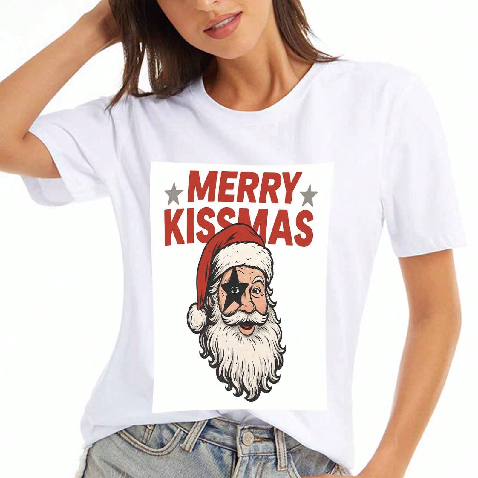 Mele Kalikimaka Pineapple Beach Christmas Tree Wounisex Cotton T Shirt, Premium Cotton Quality Print, Durable, Casual And Fashionable ,Merry Xmas Vaca S разноцветный