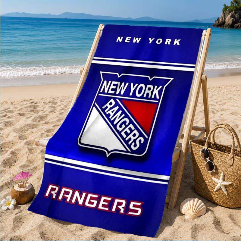 Rangers Hockey Beach Towel, Super Soft Microfiber, Perfect Gift for Her/Him, Birthday, for Pool, Beach, Travel, Decor Beach Party