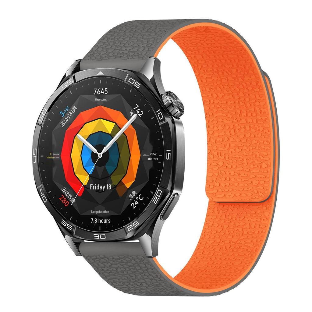 Silicone Magnetic Strap for Huawei GT5 & Samsung Watches (18/20/22mm)