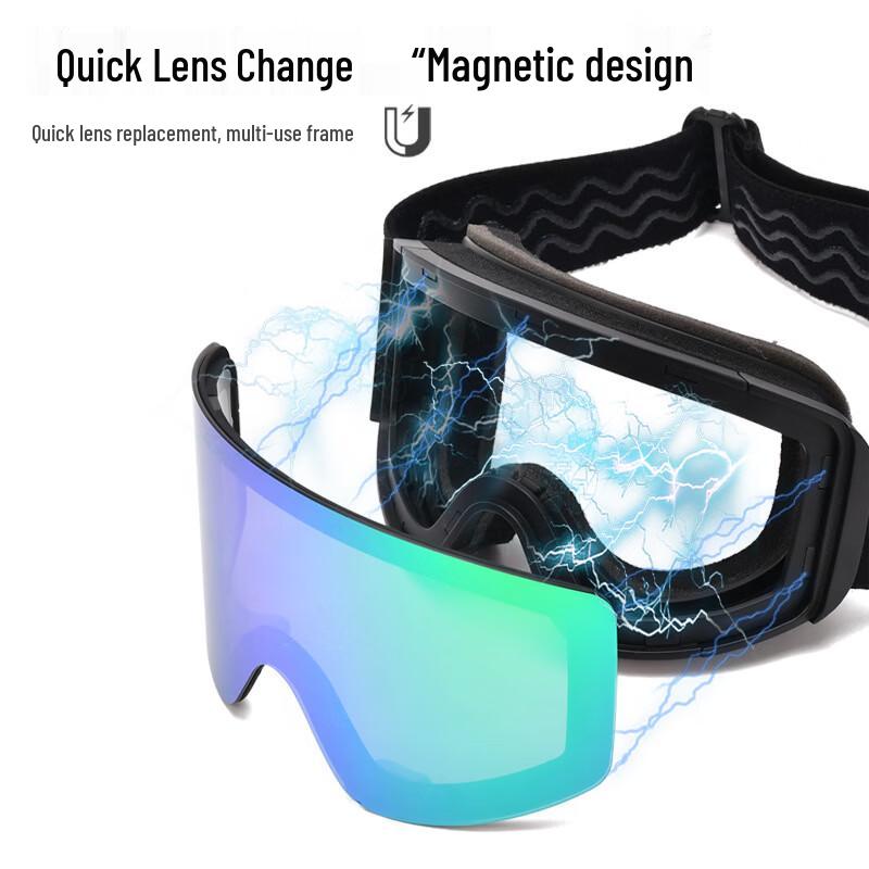 TLXT Magnetic Cylindrical Ski Goggles