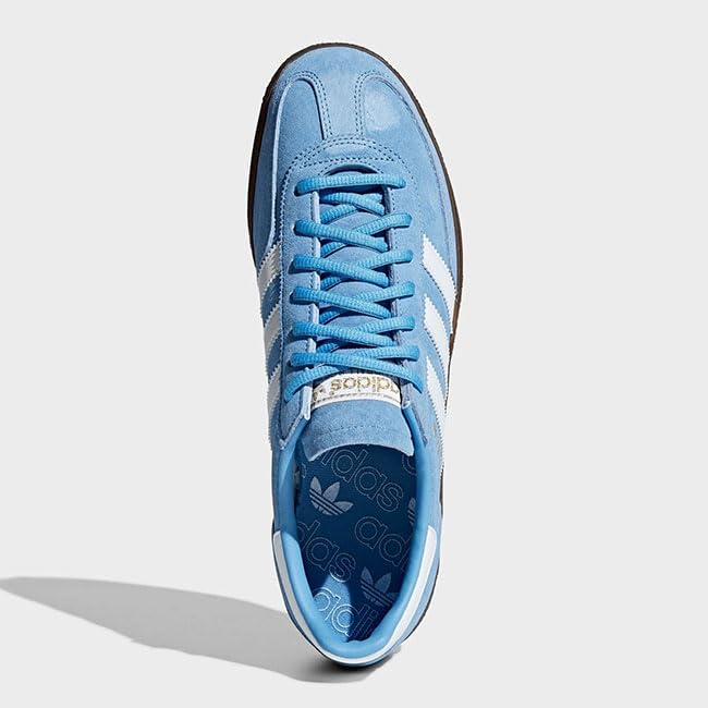Adidas Originals HANDBALL SPEZIAL Gum Sole Sneakers BD7632 Light Blue for Men and Size (BD7632) Women, 24.0cm