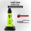 70cm Reflective Rubber Safety Cone - High-Speed Traffic Warning & Isolation Barrier