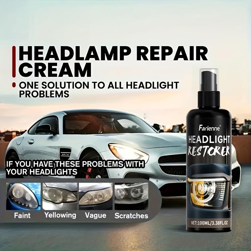100ml Ceramic Headlight Repair Kit: Advanced Polishing Liquid – Restores Clarity, Prevents Yellowing/Re-oxidation, Long-Lasting