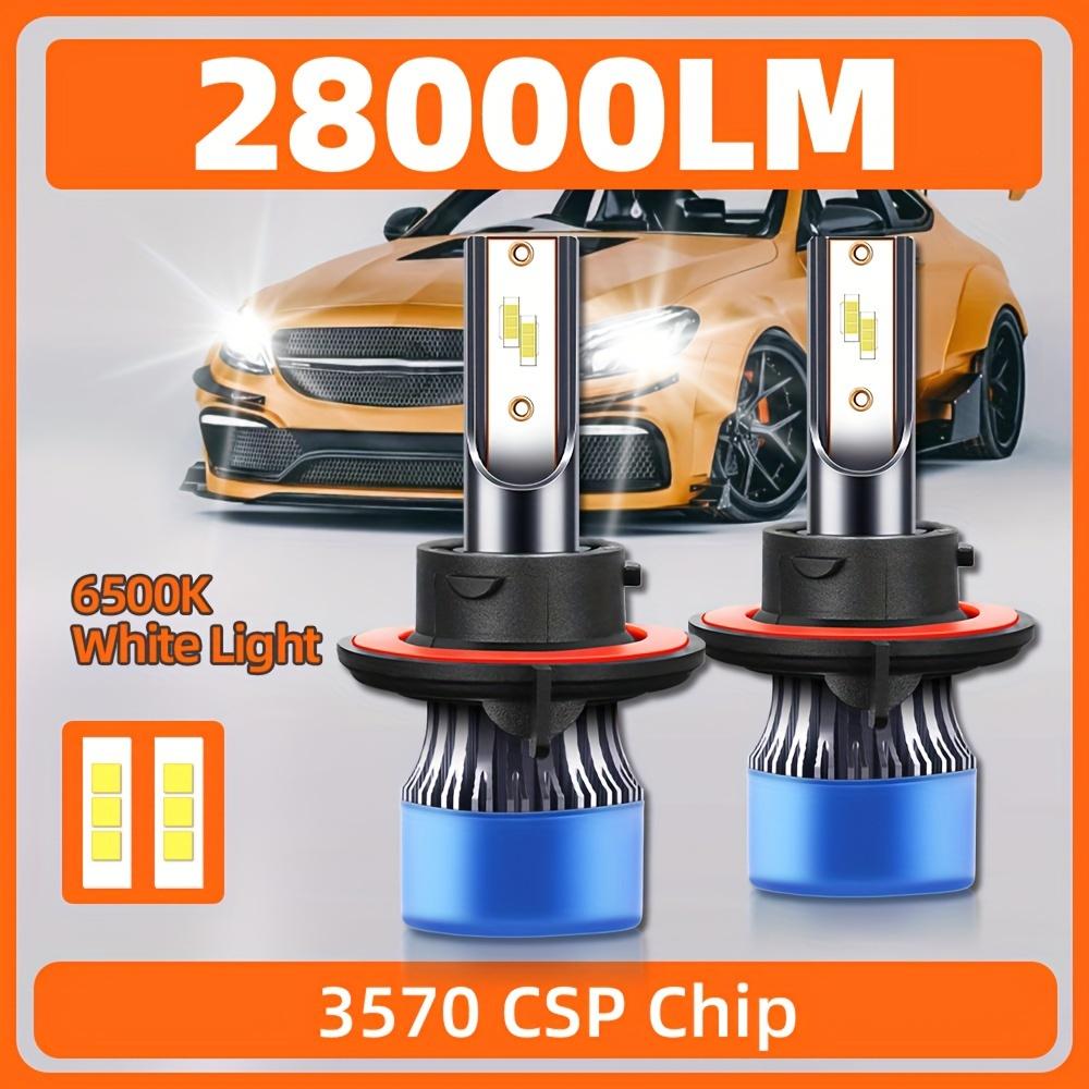 

roadsun 2 шт. Суперяркие светодиодные лампы H13 Все в одном 28000 лм 6000K Белые автомобильные фары Противотуманная фара Plug-N-Play Срок службы 60000 часов H13