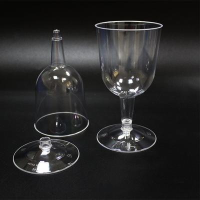 1/6Pcs Detachable Wine Glass Portable Detachable Plastic Wine Glasses Lightweight Fall Resistance Reusable For Camping Outdoor