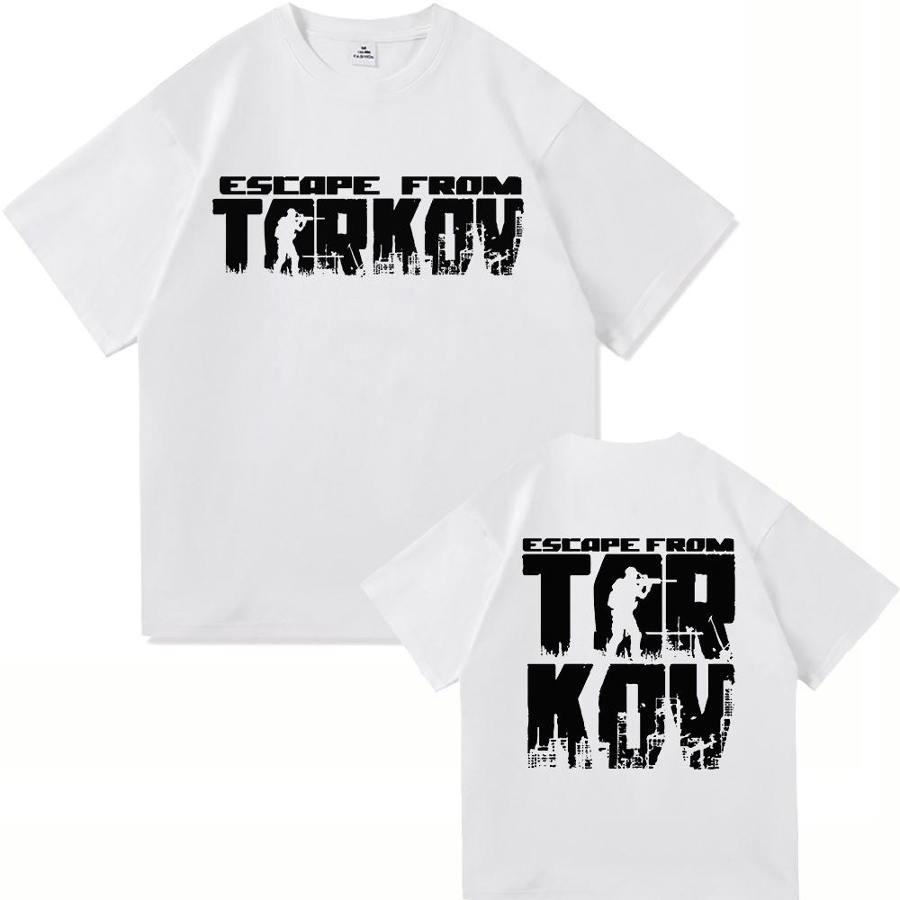 2025 Hot Game Escape From Tarkov TShirt Fashion Menwomen Clothing Harajuku High Quality Tops Cotton TShirts Vintage Male Tees