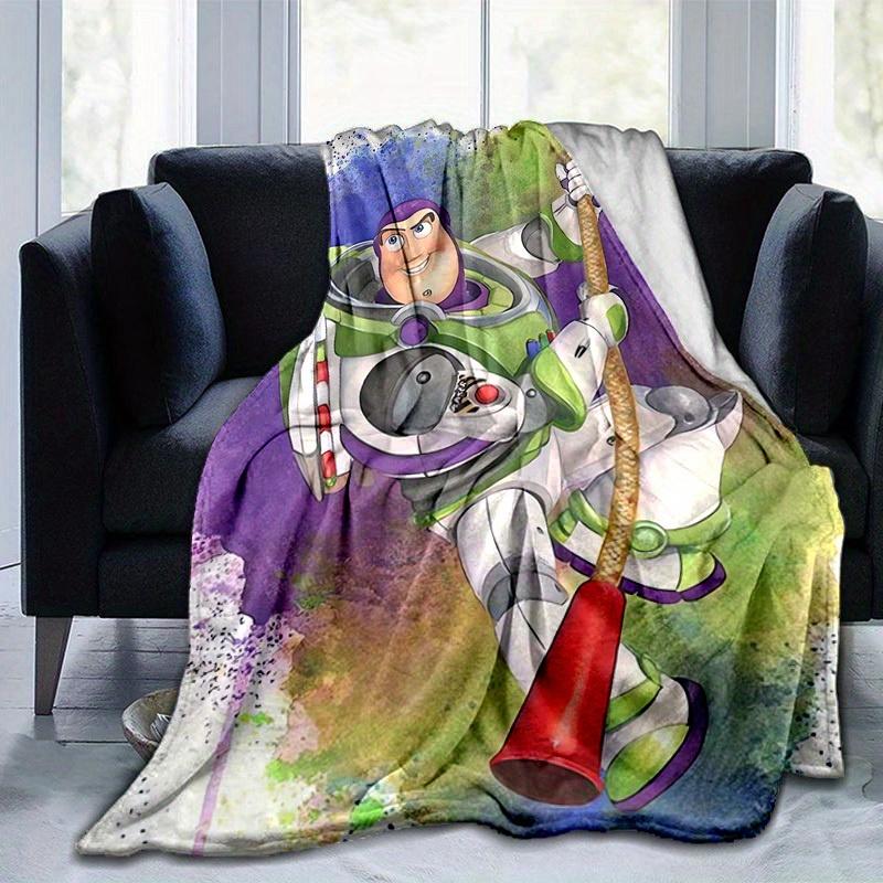 1pc, Buzz Lightyear Inspired Blanket - Seasonal Universal, Home Decor, Throw Blanket, Soft Flannel Throw Blanket - Versatile & Cozy for Bedr