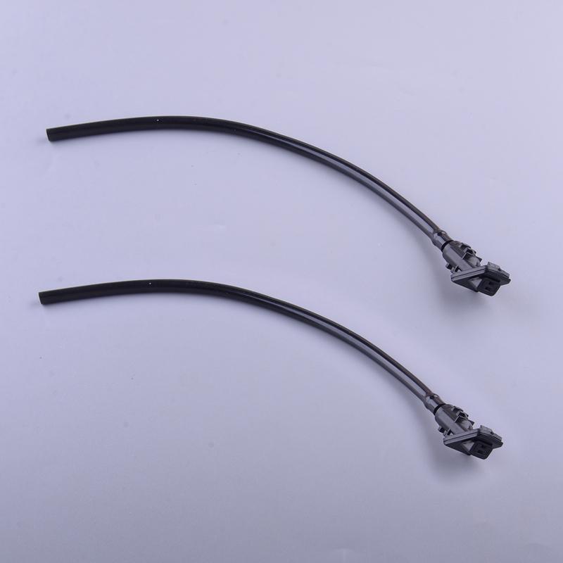 986301H510 2Pcs Black Car Windscreen Washer Jets Nozzles with Tube Fit for Kia Ceed 2006 2007 2008 2009 2010 2011 2012